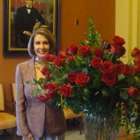 Speaker of the House Nancy Pelosi w/Roses